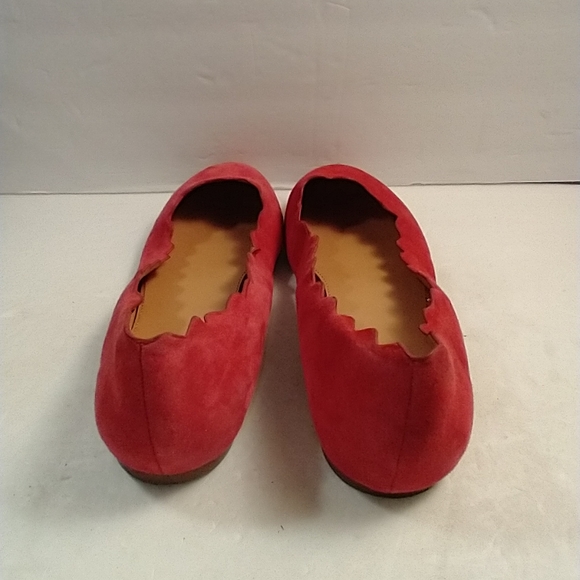 J Crew Scalloped Suede Ballet Flats Shoes Women's sz 8.5. - Picture 4 of 9